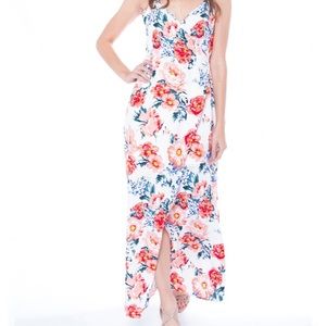 MINKPINK Little Blooms Maxi Wrap Effect Dress